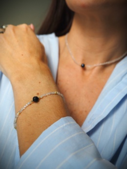 Bransoletka Czarna Perła - Labradoryt