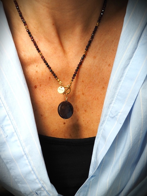 Naszyjnik z granatów MIŁOŚĆ